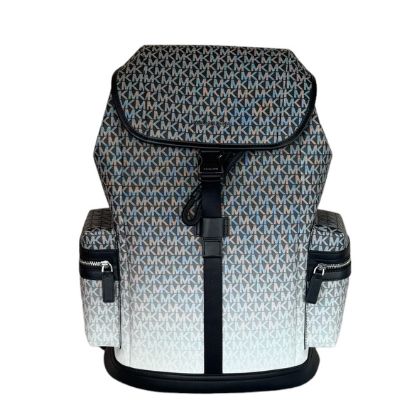 Michael Kors Cooper Large Utility Backpack MK Ombre Black - Picture 1 of 13